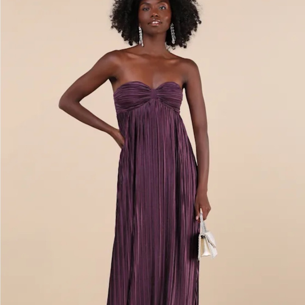 Lulus Strapless Purple Dress